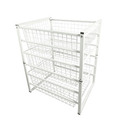 Backstativ-kit m/trådbackar 63 x 43,5 x 54,5 cm Vit Homefixer